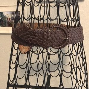 Thick Brown Braided Belt